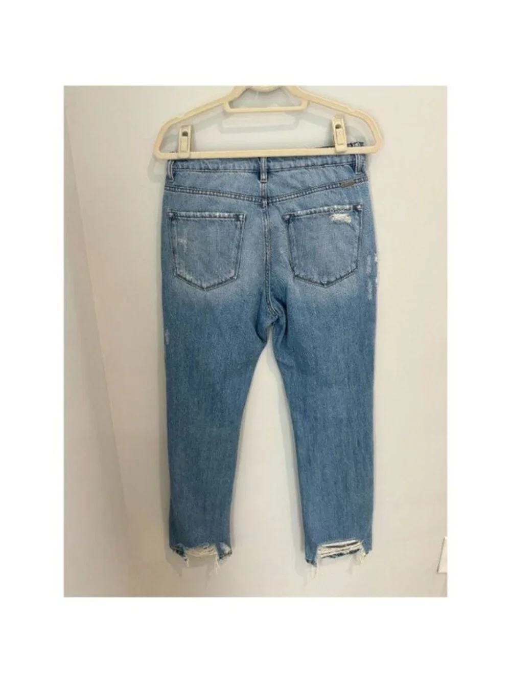 Kancan Signature Ultra High Rise 90s Cropped Straight Jeans Blue Size 28